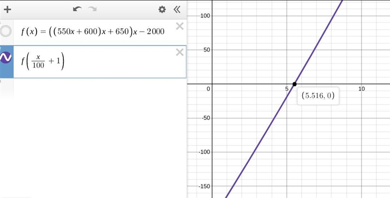 Over three years ago Lucius a $550 $600 and $650 from Babysitting the polynomial 550 X-example-1