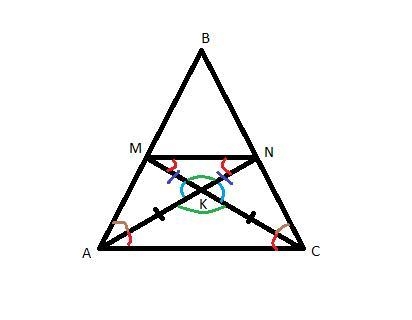 In triangle ABC points M and N lie on sides AB and BC, respectively such that MN∥ AC-example-1