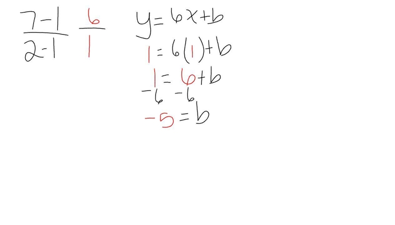 1. Which is the slope of the line that passes through points (1,1) and (2,7) 1a. Pick-example-1