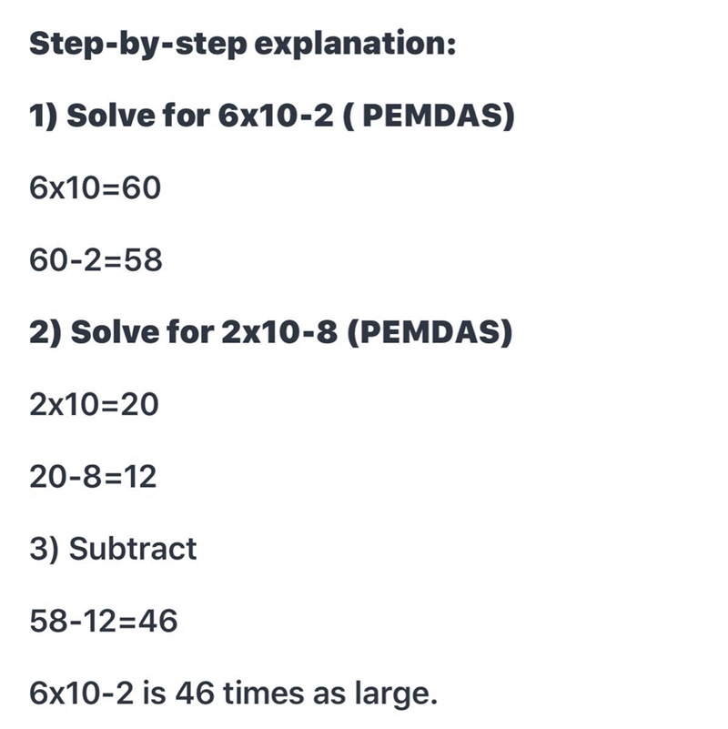 6 * 10^8 is how many times as large as 2 * 10^3-example-1