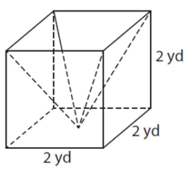 A concrete planter is formed from a square-based pyramid that was inverted and placed-example-1