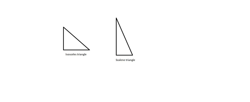 A triangle has two sides that are perpendicular. Could the triangle be isosceles, equilateral-example-1