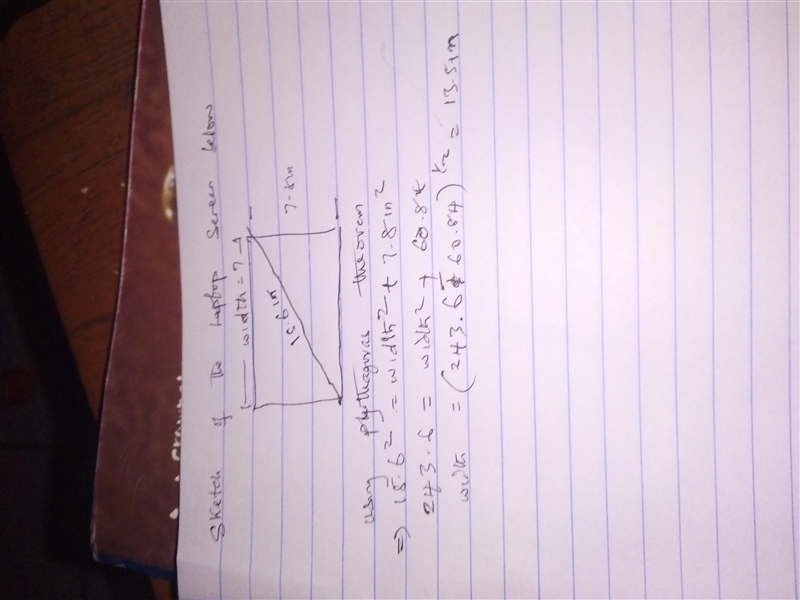 A 15.6 inch laptop is featured in a scale as for $799. This distance is the diagonal-example-1