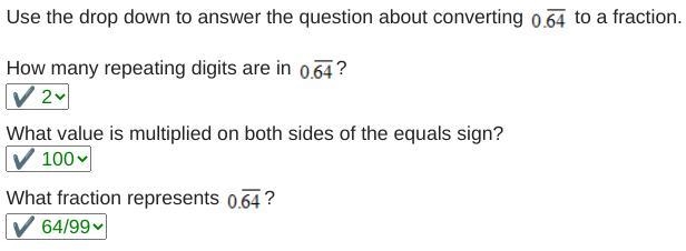 What fraction represents 0.64 ? With bar notation 64/9999 64/999 64/99 64/9-example-1