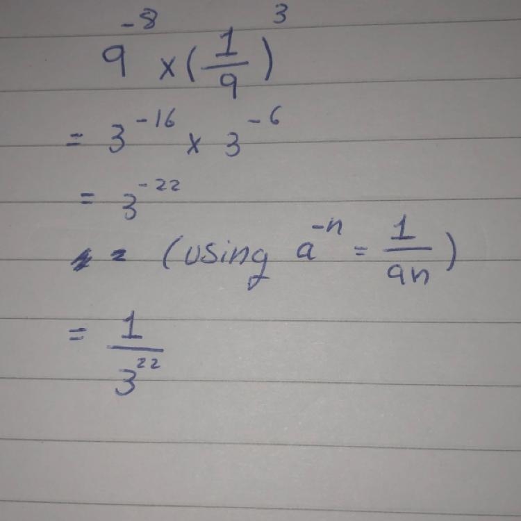 Simplify 9^-8 × 1/9^3-example-1