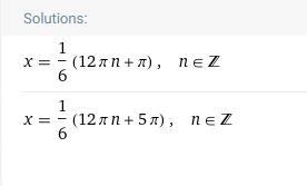 In the interval, [0,2), what are the solutionms of the equation sin x =-1/2?-example-1