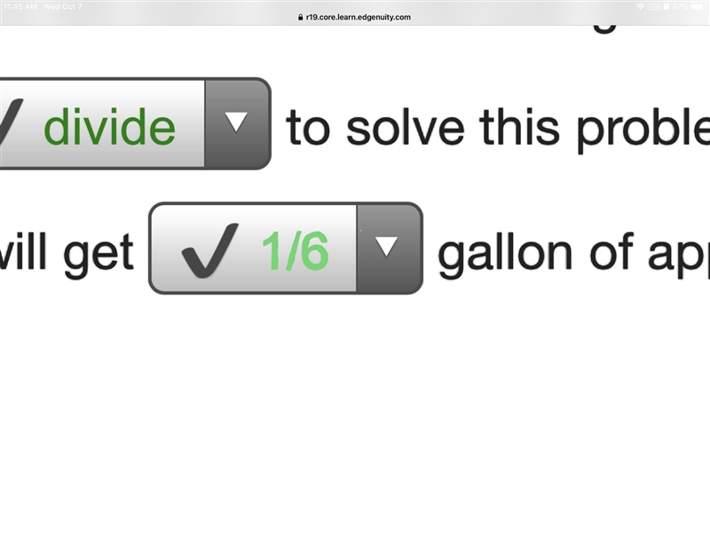 A container holds 2/3 gallon of apple juice. If four people from the cross-country-example-1