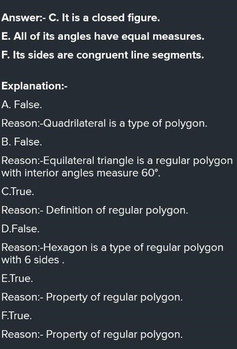 Which of the following are true statements about any regular polygon? Check all that-example-1