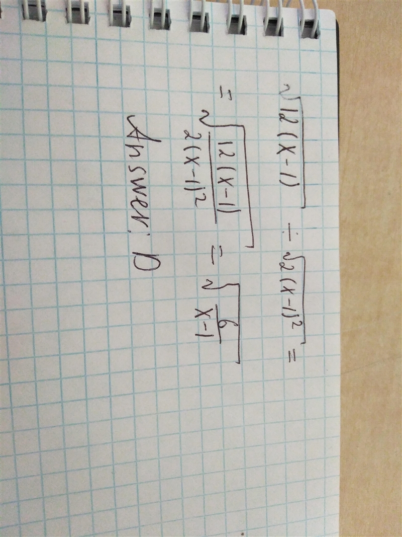 Which choice is equivalent to the quotient shown here for acceptable values of X?-example-1