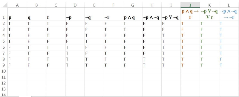 Write each of the following three statements in symbolic form and determine which-example-1