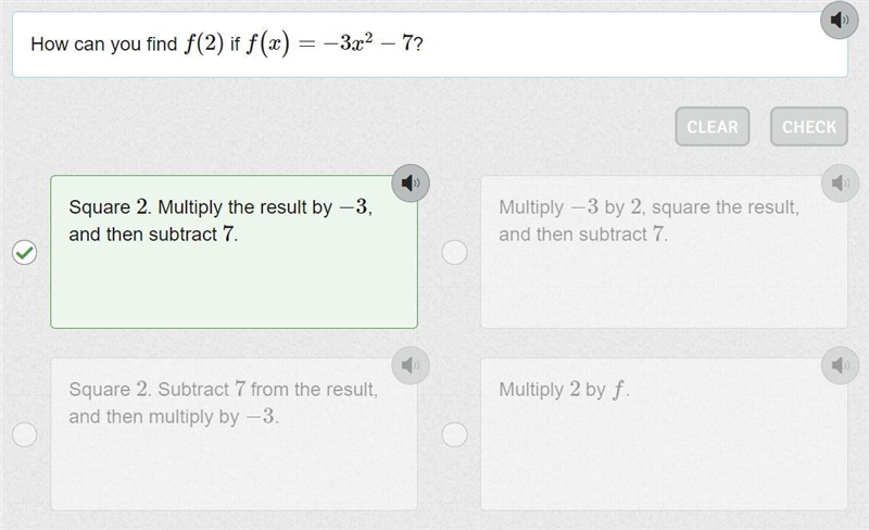 How can you find f(2) if f(x)=−3x2−7?-example-2