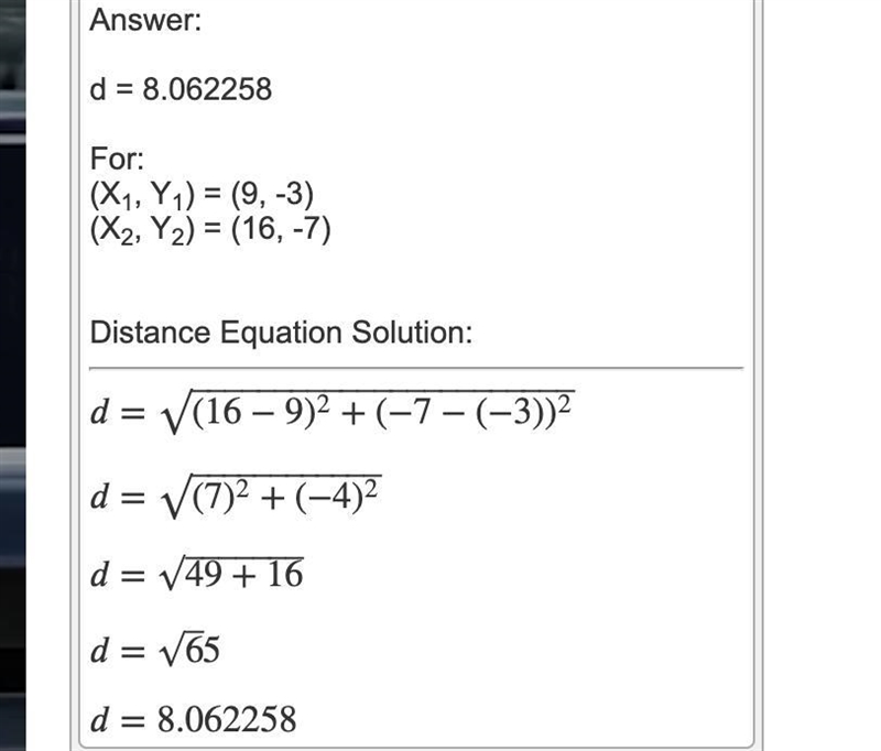 Find the distance between Point A (9, -3) and Point B (16, 7), correct to 2 decimal-example-1