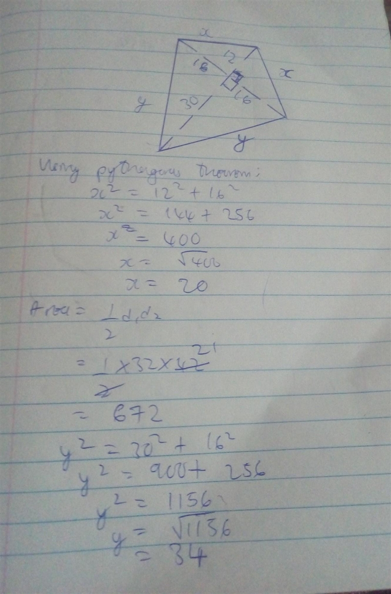 Y=? A=? (Area) P=? (Perimeter)-example-1