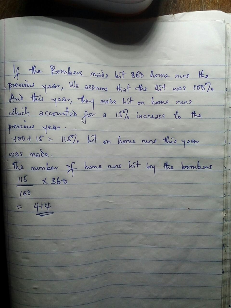 Last season, the Bombers hit 360 home runs. Reporters who cover the team believe that-example-1