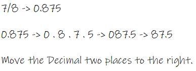 What is 7/8 expressed as a percent?-example-1