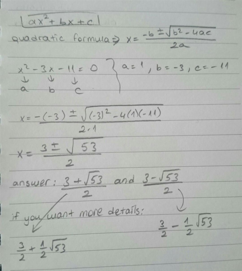 Solve for x. 8x-4=x^2+5x-15-example-1