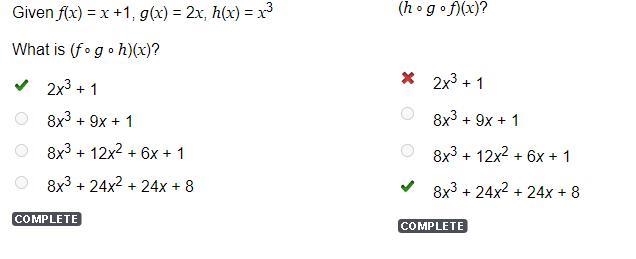 (h º g º f)(x)? 2x3 + 1 8x3 + 9x + 1 8x3 + 12x2 + 6x + 1 8x3 + 24x2 + 24x + 8-example-1