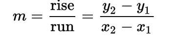 Find the slope: (1, 3) and (7,5)-example-1