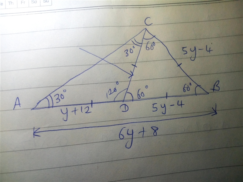 Geometry hw, i need to find the x and y values-example-1