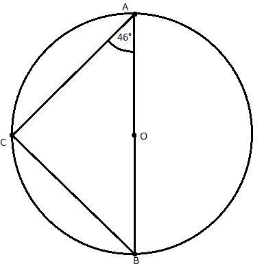 Angle C CC is inscribed in circle O OO. A B ‾ AB start overline, A, B, end overline-example-1