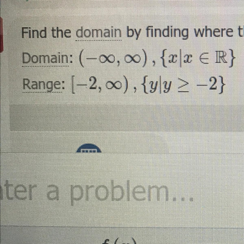 G(x)=x^2-2,find the range for the domain​-example-1