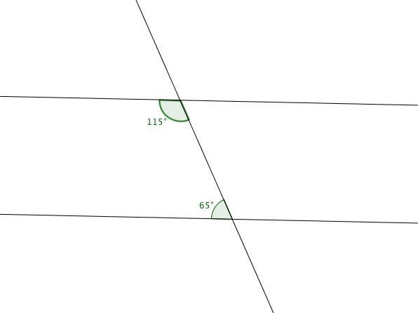 Which diagram shows lines that must be parallel lines cut by a transversal? 2 horizontal-example-1