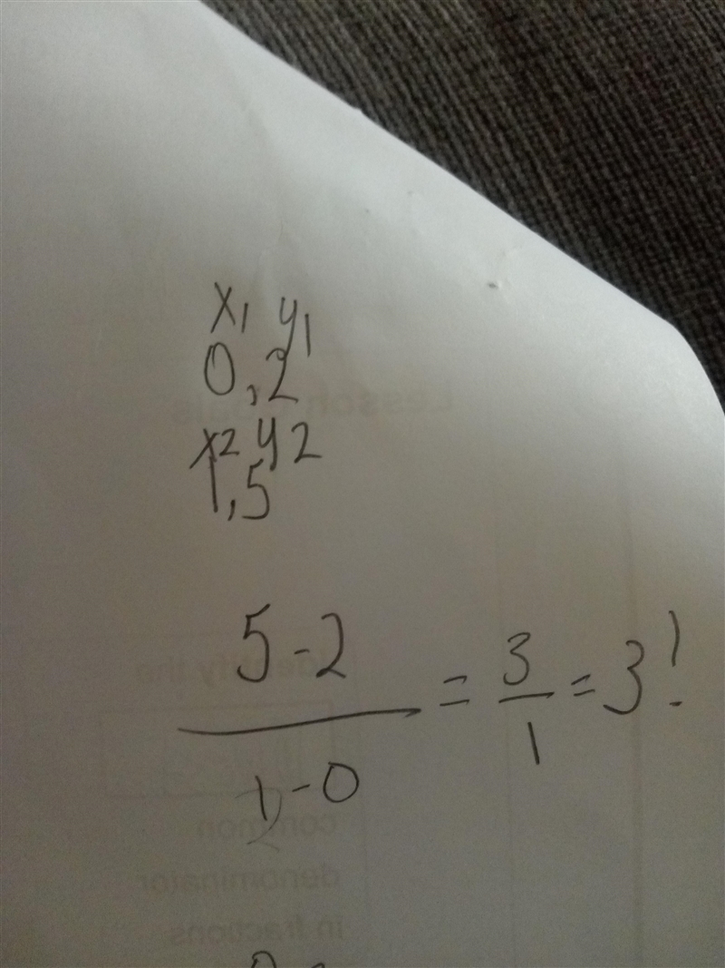 The following table represents a linear function. What is the slope? A. slope = -3 B-example-1