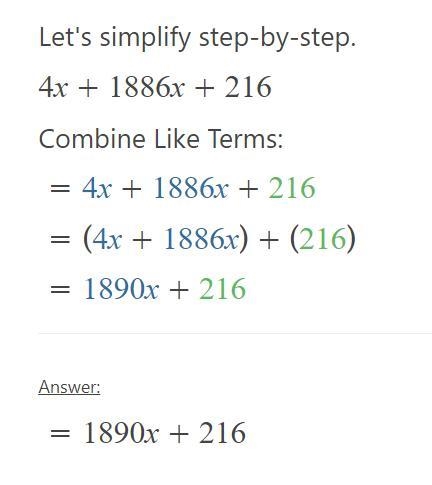 Solve for 2: 4x + 188 6x + 216°-example-1