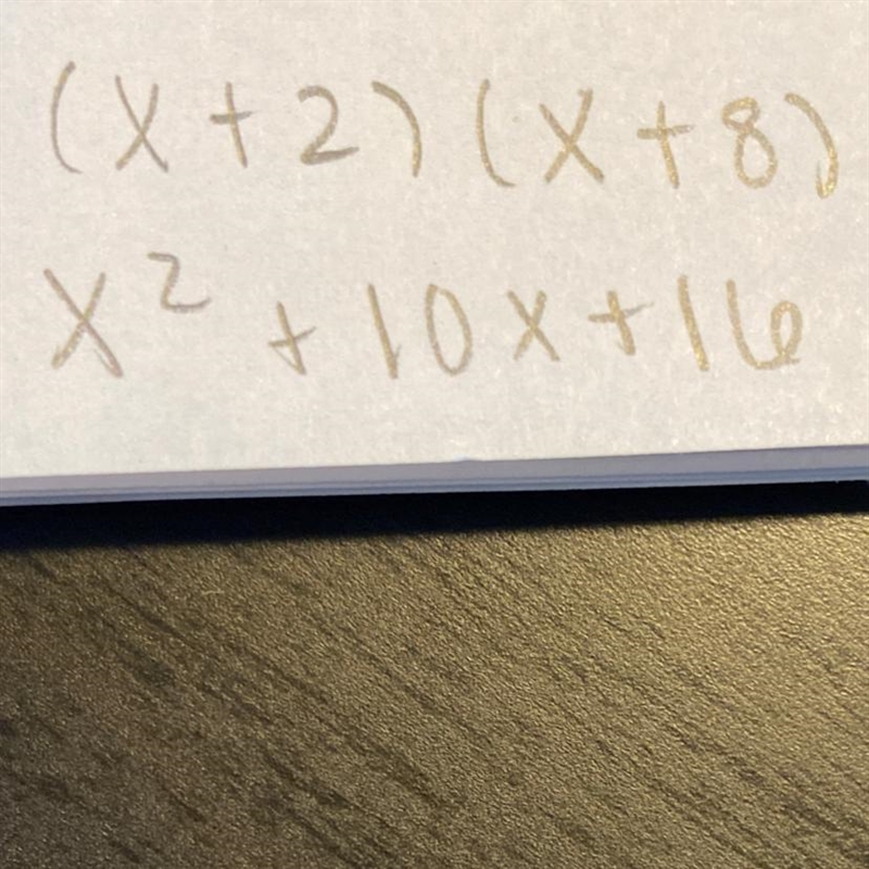 Equation that has solutions x = -2 and x = 8-example-1