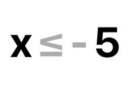 What is the solution set for −4x + 10 ≥ 5x + 55?-example-1