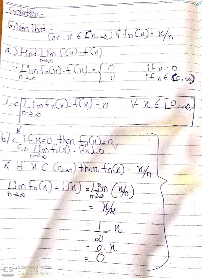 24.2 For x ∈ [0, [infinity]), let fn(x) = x n . (a) Find f(x) = lim fn(x). (b) Determine-example-2