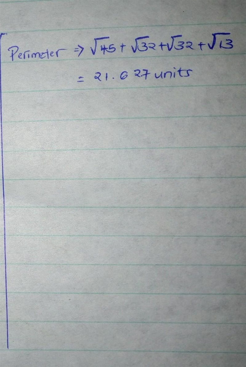 What is the perimeter of this polygon? A(2, 3) B(-4, 0) C(0,-4) D(4,0)​-example-2