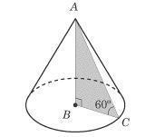 5. What is the volume of the geometric solid produced by the triangle below when it-example-2