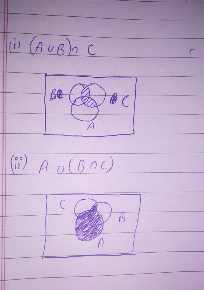 Show by shading , the region in a Venn diagram represented by the set notations I-example-1