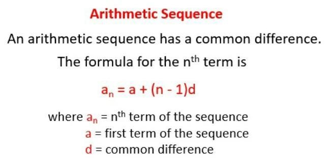 Which is the correct Arithmetic Sequence formula for the following pattern: 45, 50, 55, 60, 65, 70... 1. 45 + (n-example-1