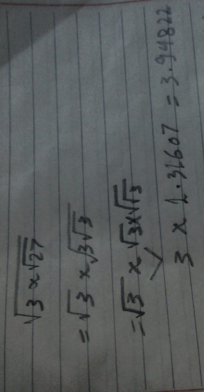 2. Simplify \sqrt{3 * √(27) } ​-example-1