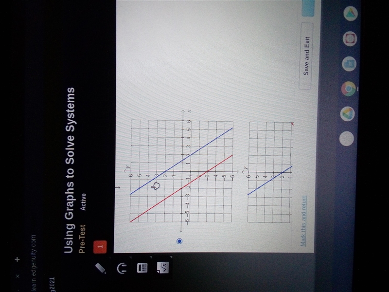 Which graph represents this system? 3x+2y = -6-example-1