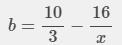 Evaluate b(x)=5x-5/3x-16-example-1