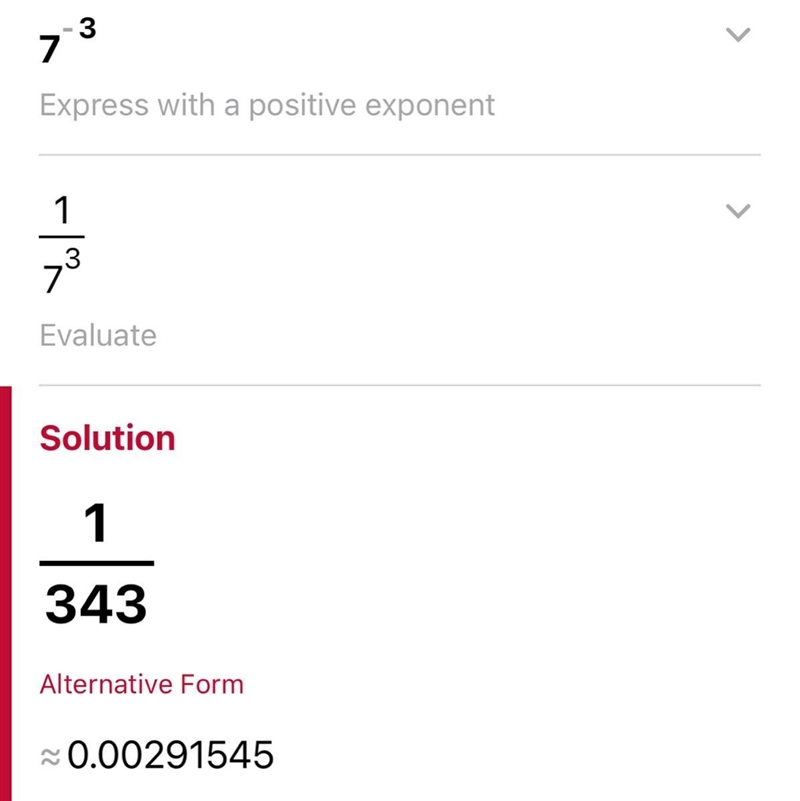 7-^3 Simplify this expression. Use 7 as the base.-example-1