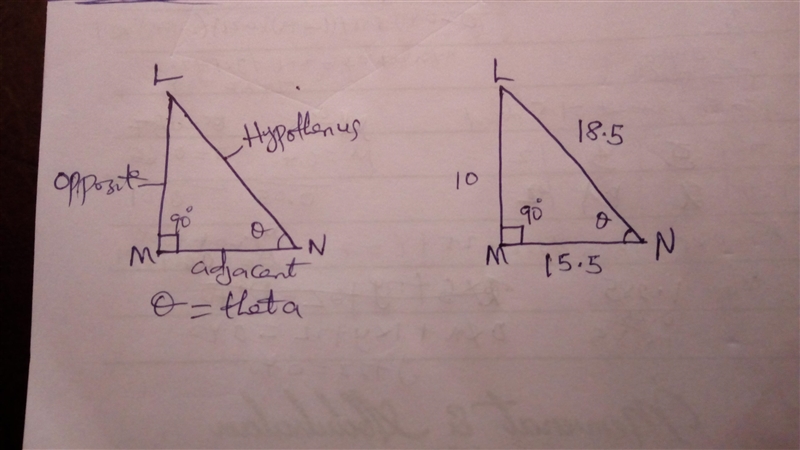 given that triangle LMN has side lengths of 18.5 inches, 10 inches, and 15.5 inches-example-1