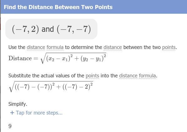 Whats the distance between A (-7,2) and B (-7, -7)?-example-1