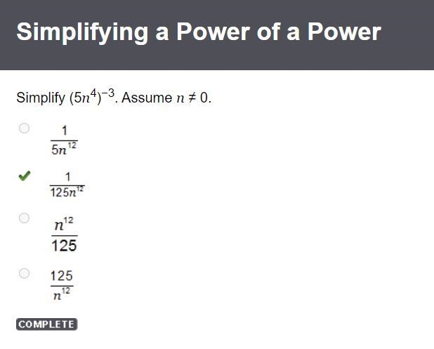 Simplify (5n4)−3. Assume n ≠ 0.-example-1