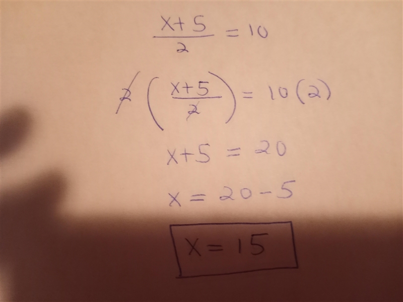 X+5/2=10 linear equations step by step explantion-example-1