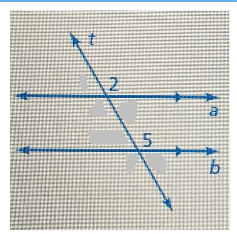 Help!! Use the figure to find the measures of the numbered angles.-example-1