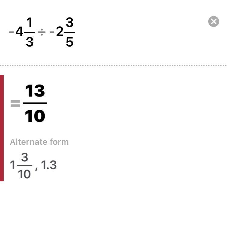 Divide −4 1/3 ÷ −2 3/5-example-1