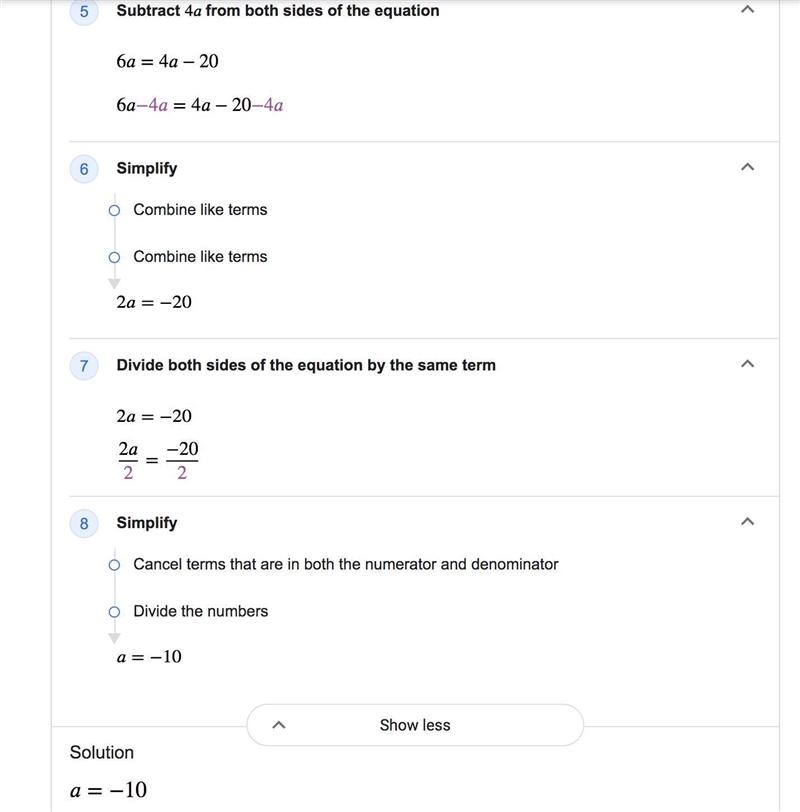 2(3a + 6) = 4(a - 2)-example-2