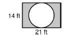 What is the area of the shaded region to the nearest tenth of a foot? Part a) Explain-example-1