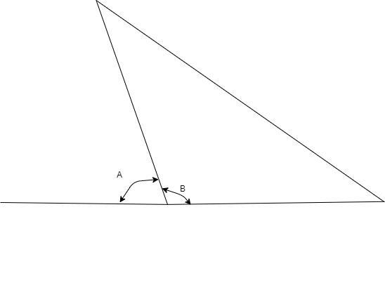 Consider the statement: “In a triangle, the measure of an exterior angle is always-example-1