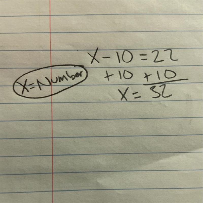 A number less ten is twenty-two-example-1