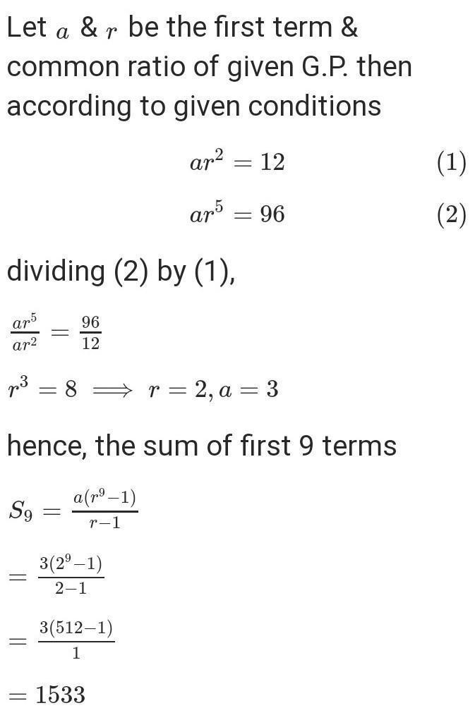 The 4th tetm of a G.P. is 54 and the 6th term is 24. Is 64/9 a term of the G.p.?​-example-1